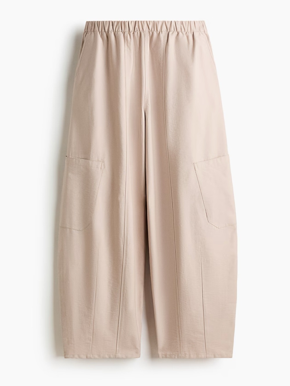 Beige Barrel Cargo Pants